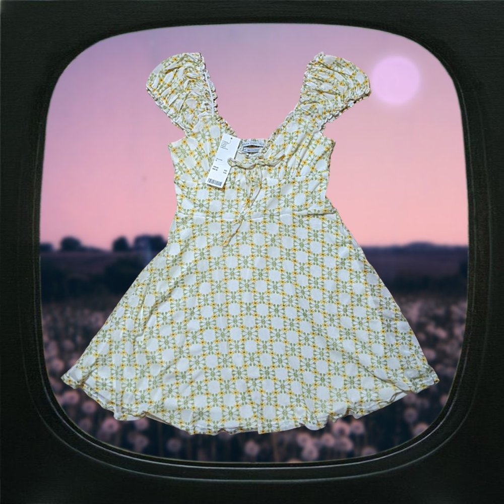 nwt uo babydoll mini dress